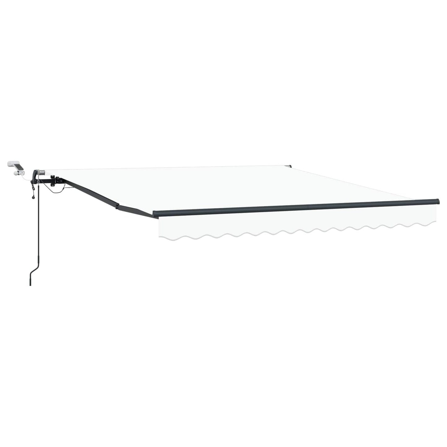 Udtrækkelig markise Hvid 300 x 250 cm Polyester