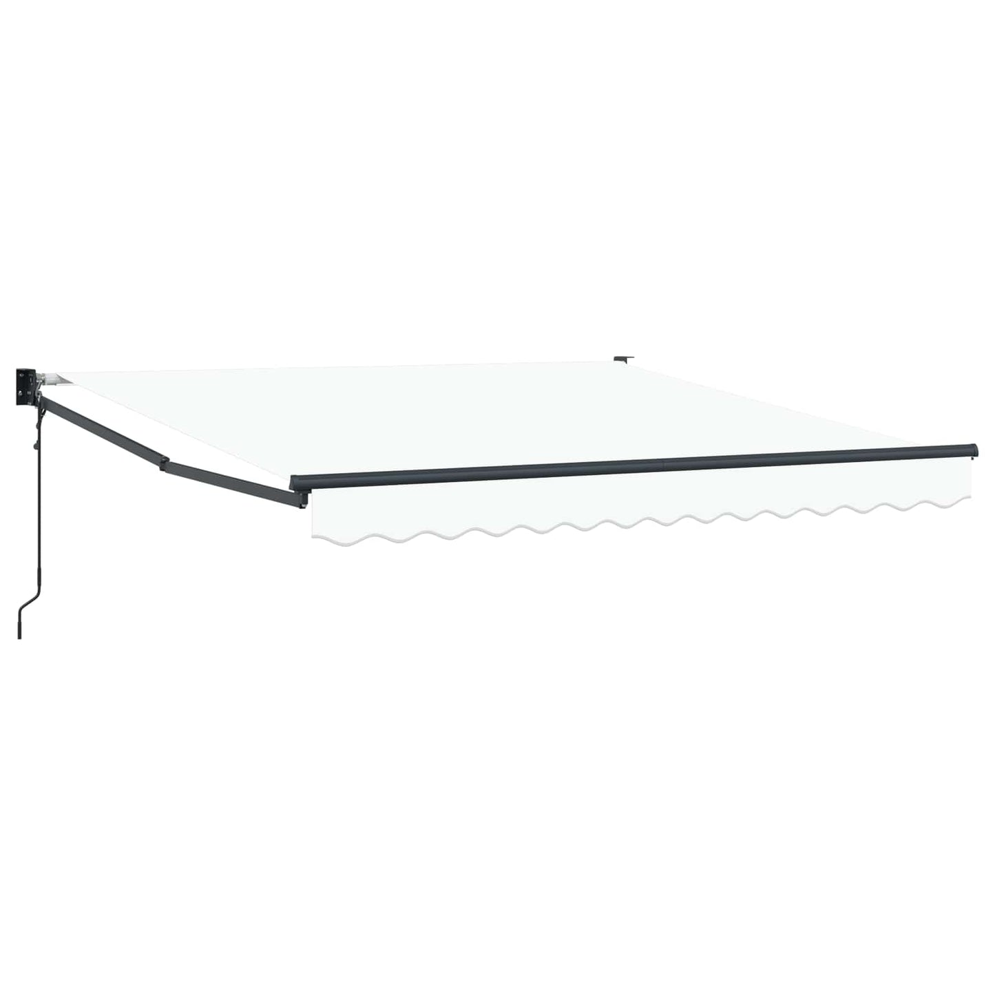 Udtrækkelig markise Hvid 300 x 250 x 165 cm Polyester og metal