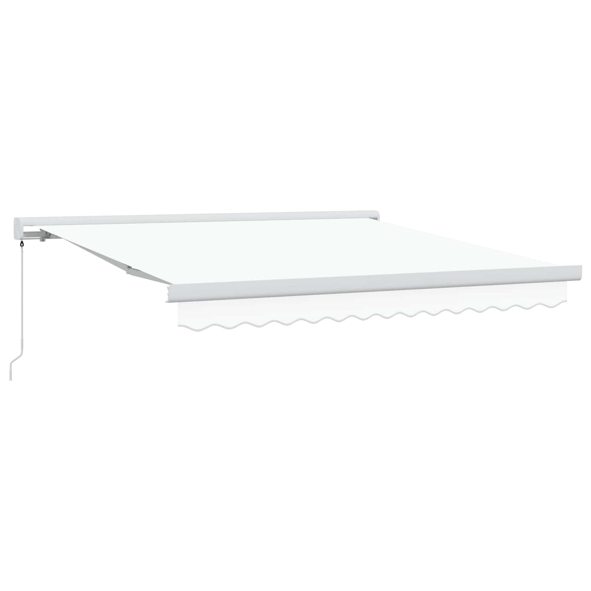 Udtrækkelig markise Hvid 300 x 250 cm Canvas og Aluminium