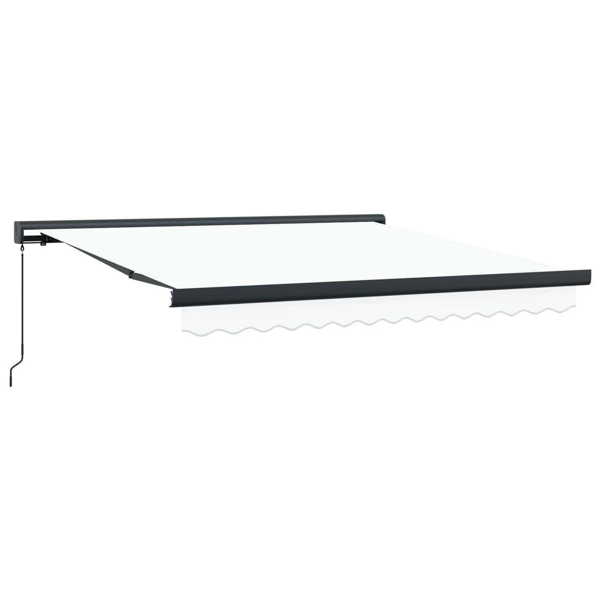 Udtrækkelig markise Hvid 300 x 250 cm Canvas og Aluminium