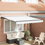 Markiseramme Hvid 300 x 250 cm Polyester med PU belægning
