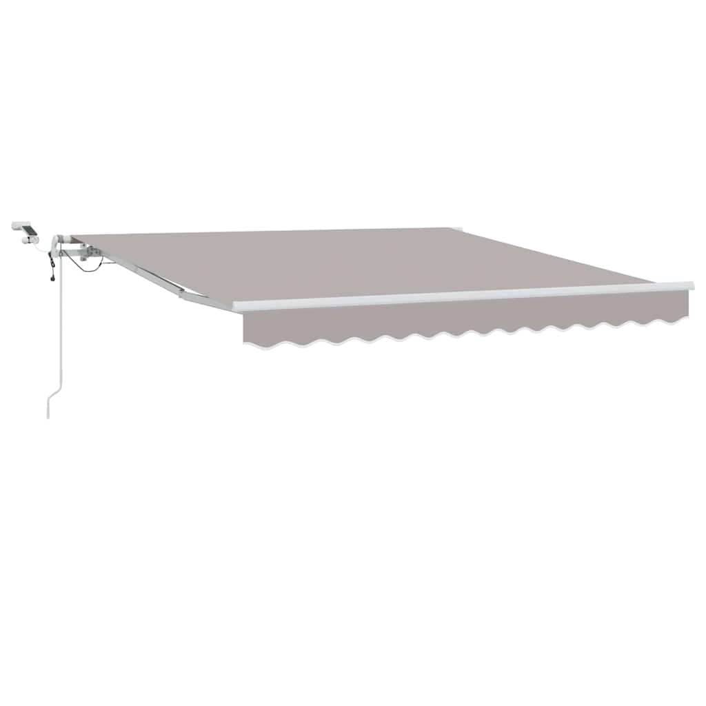 Udtrækkelig markise Lysegrå 300 x 250 cm Polyester