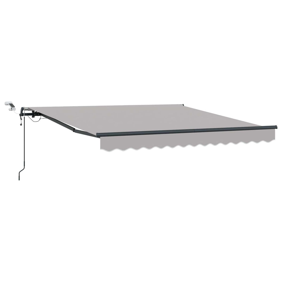 Udtrækkelig markise Lysegrå 300 x 250 cm Polyester