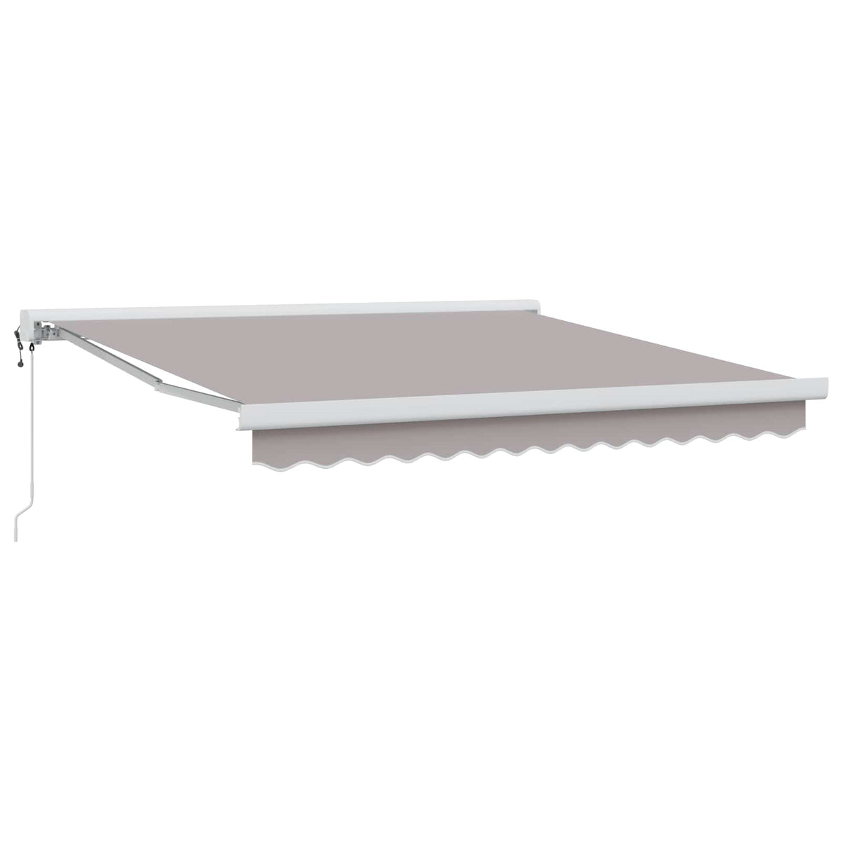 Udtrækkelig markise Lysegrå 300 x 250 x 165 cm Stof og Metal