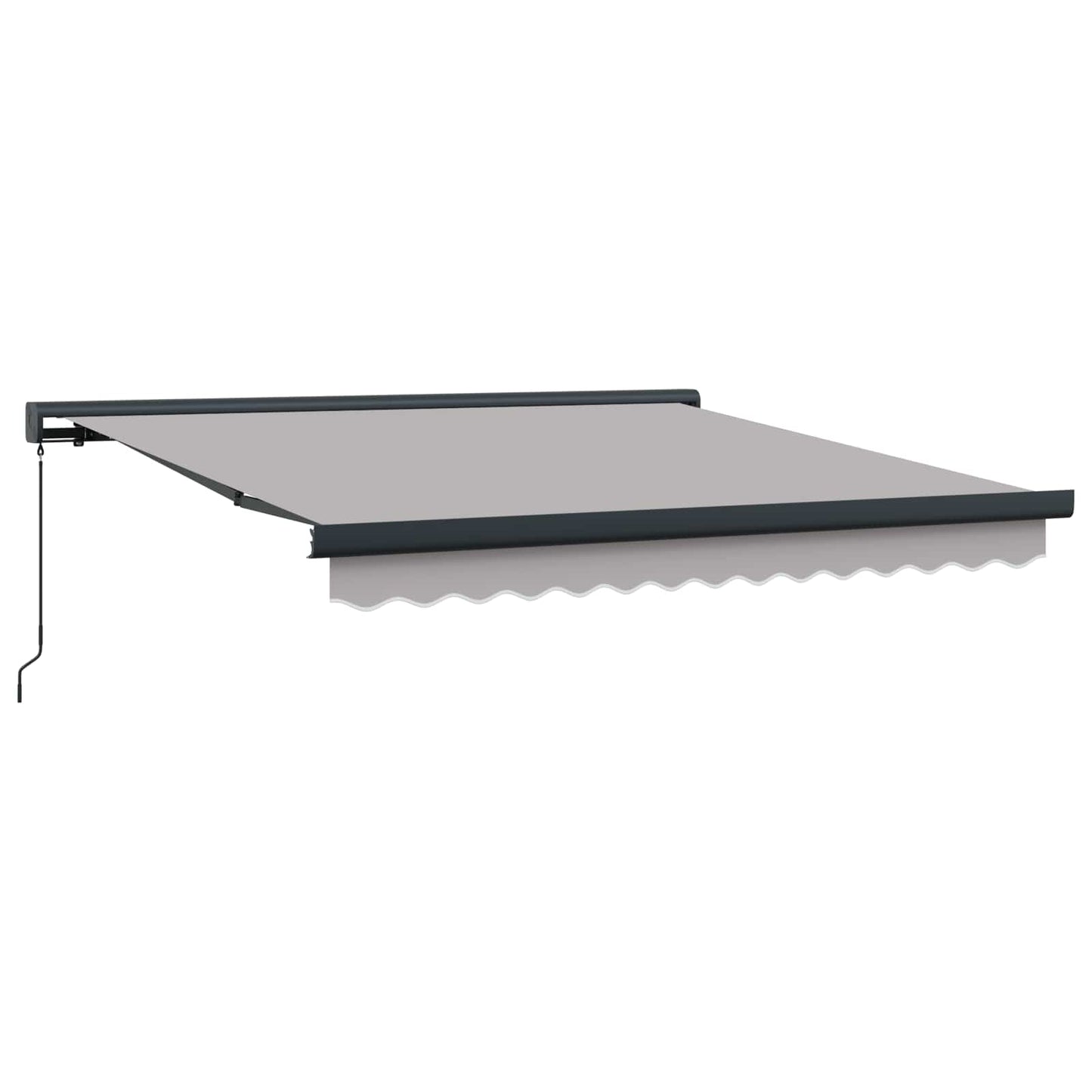 Udtrækkelig markise Lysegrå 300 x 250 cm Canvas og Aluminium