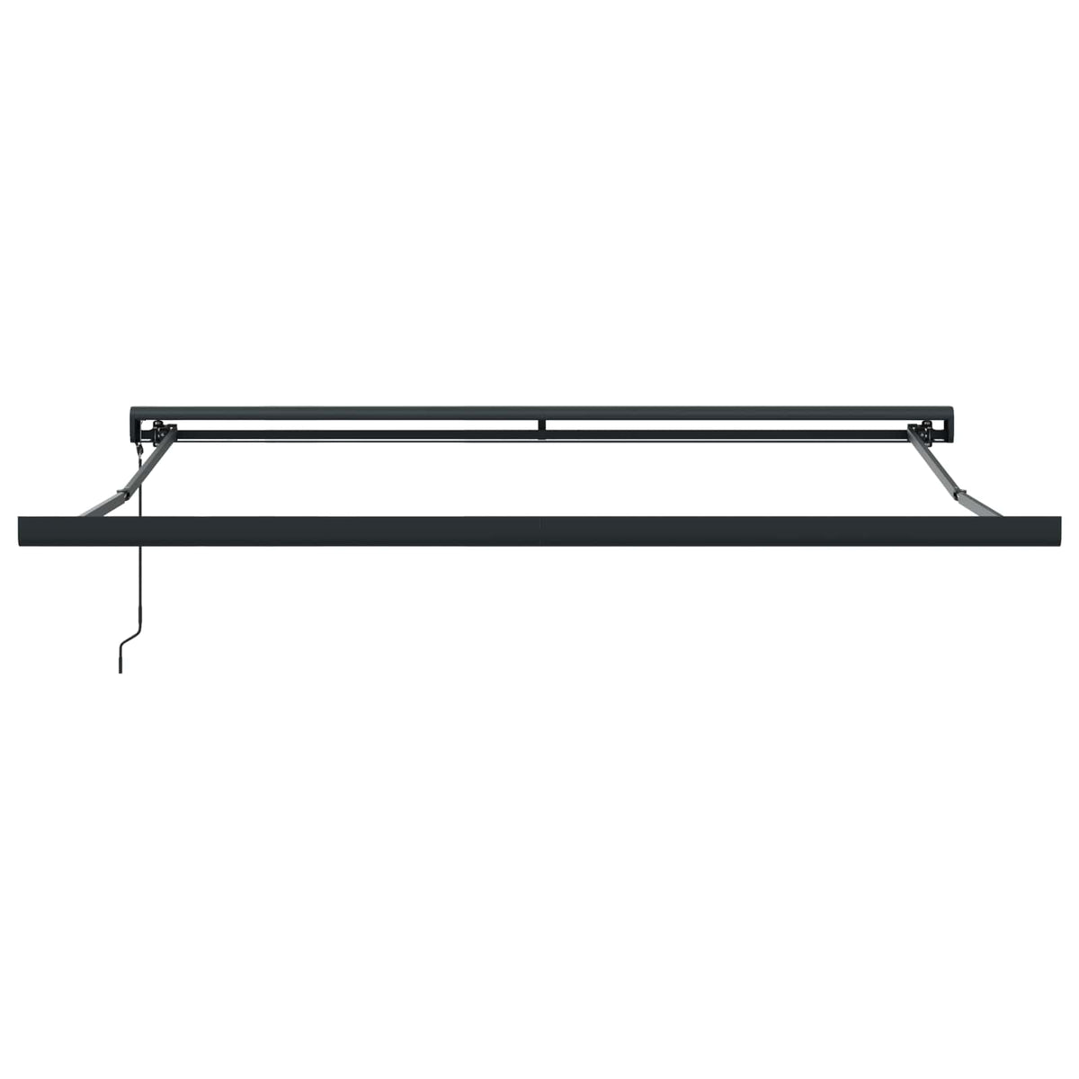 Udtrækkelig markise Lysegrå 300 x 250 x 165 cm Stof og Metal