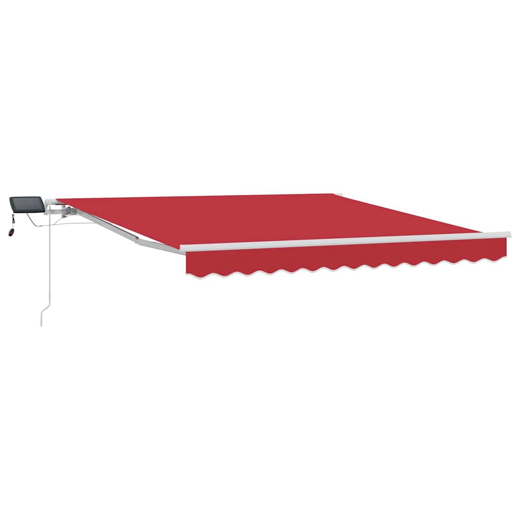 Udtrækkelig markise Rød 300 x 250 cm Stof og aluminium