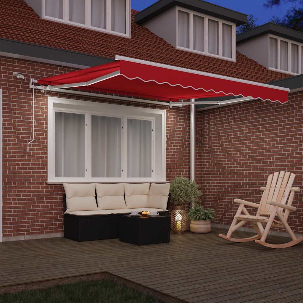 Udtrækkelig markise Rød 300 x 250 cm Polyester