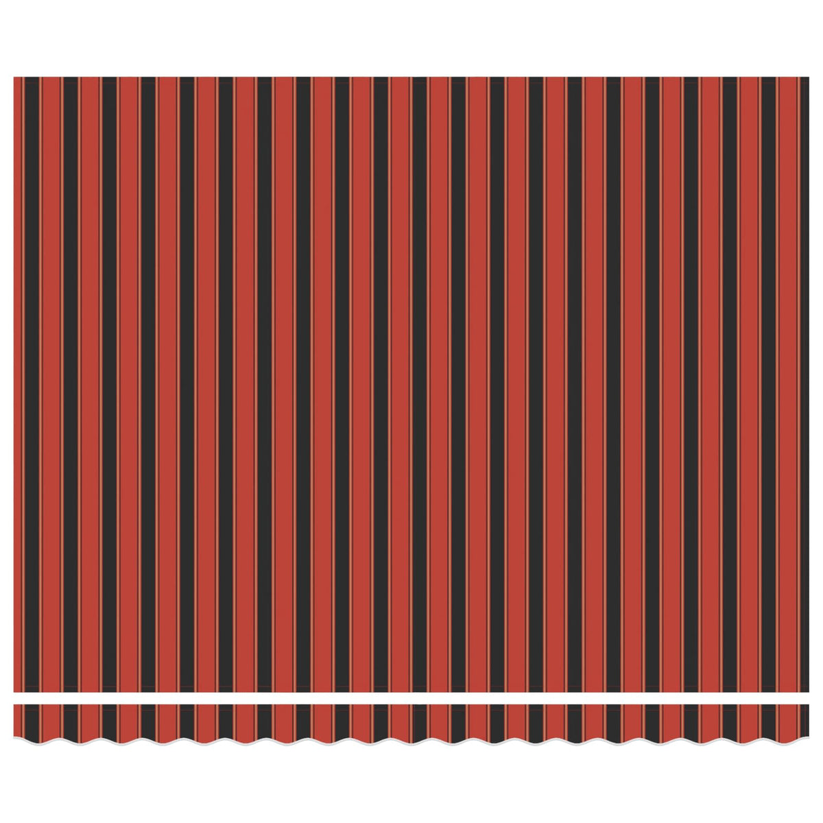 Udtrækkelig markise orange og brun 350 x 250 cm