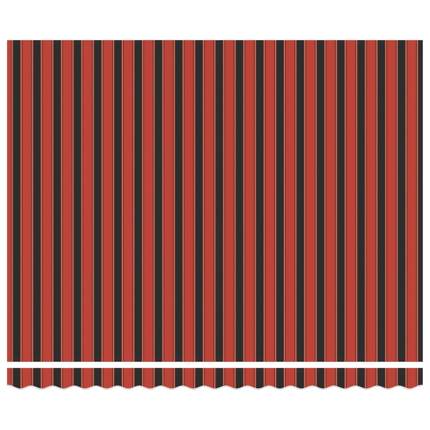 Udtrækkelig markise orange og brun 350 x 250 cm Polyester