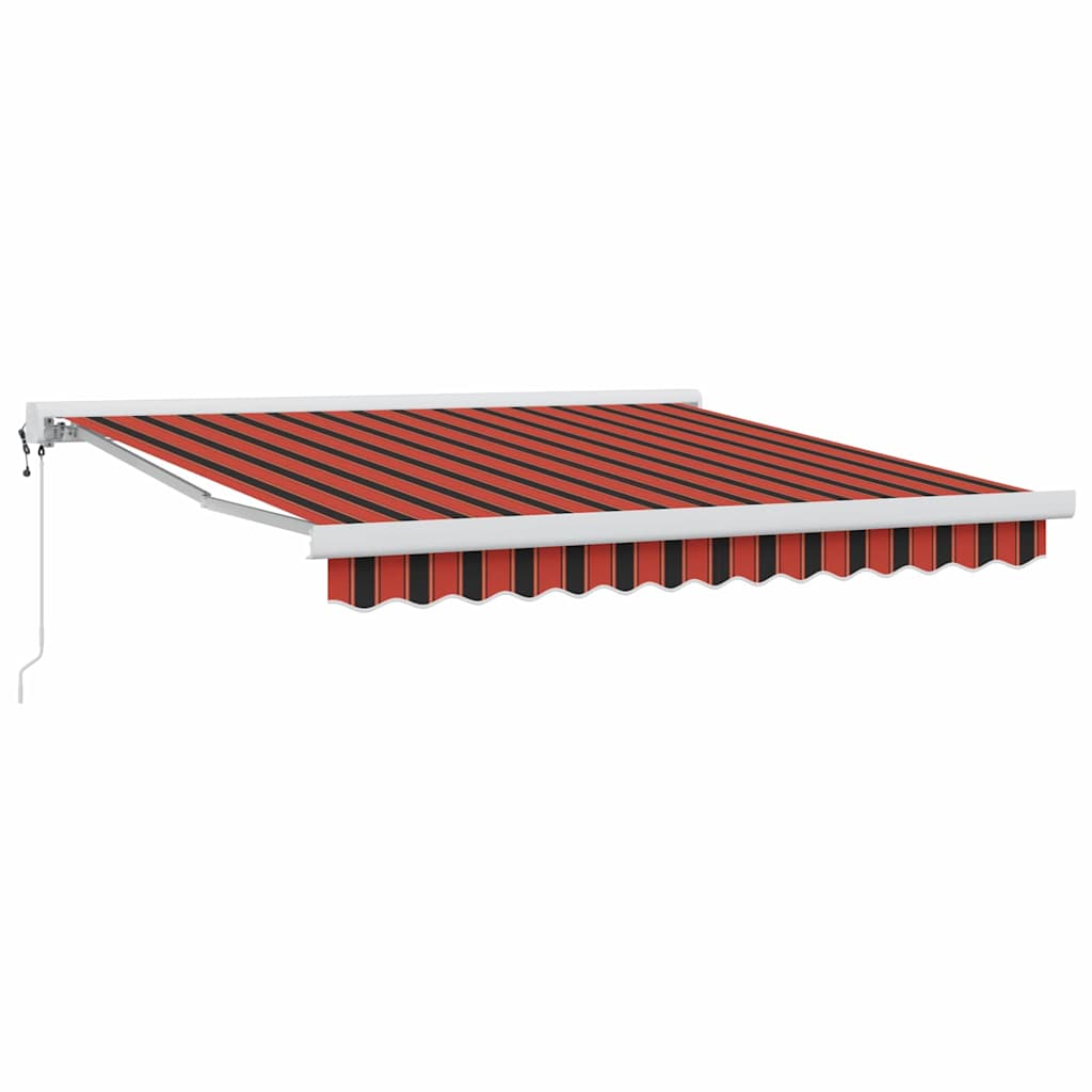 Udtrækkelig markise Rød og Sort 350 x 250 x 165 cm