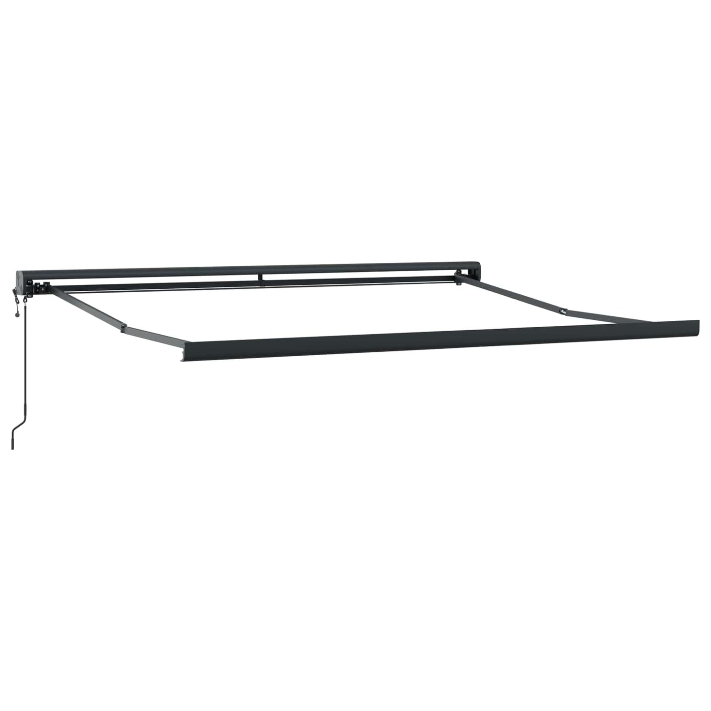 Udtrækkelig markise Rød og Sort 350 x 250 x 165 cm