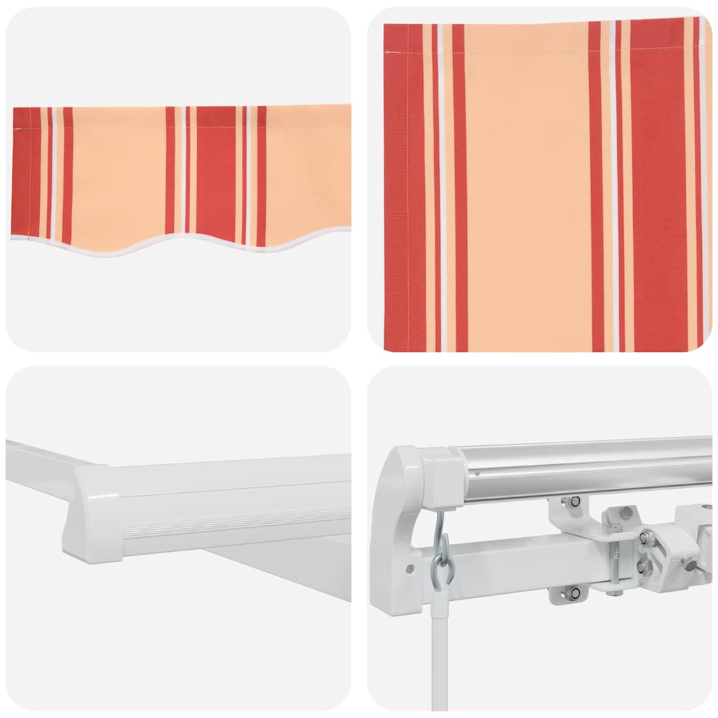 Udtrækkelig markise Gul og orange 350 x 250 x 165 cm