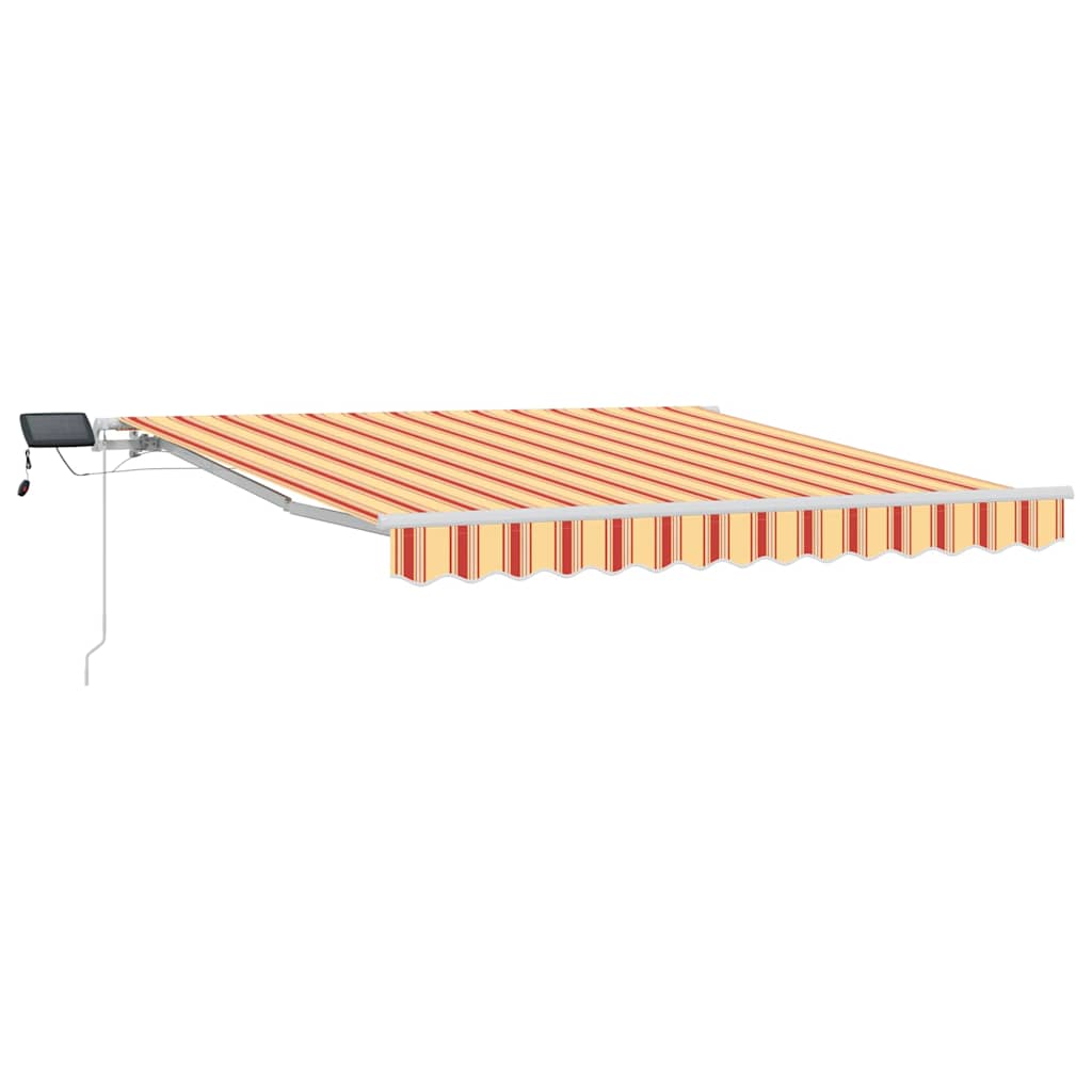 Udtrækkelig markise Gul og orange 350 x 250 cm