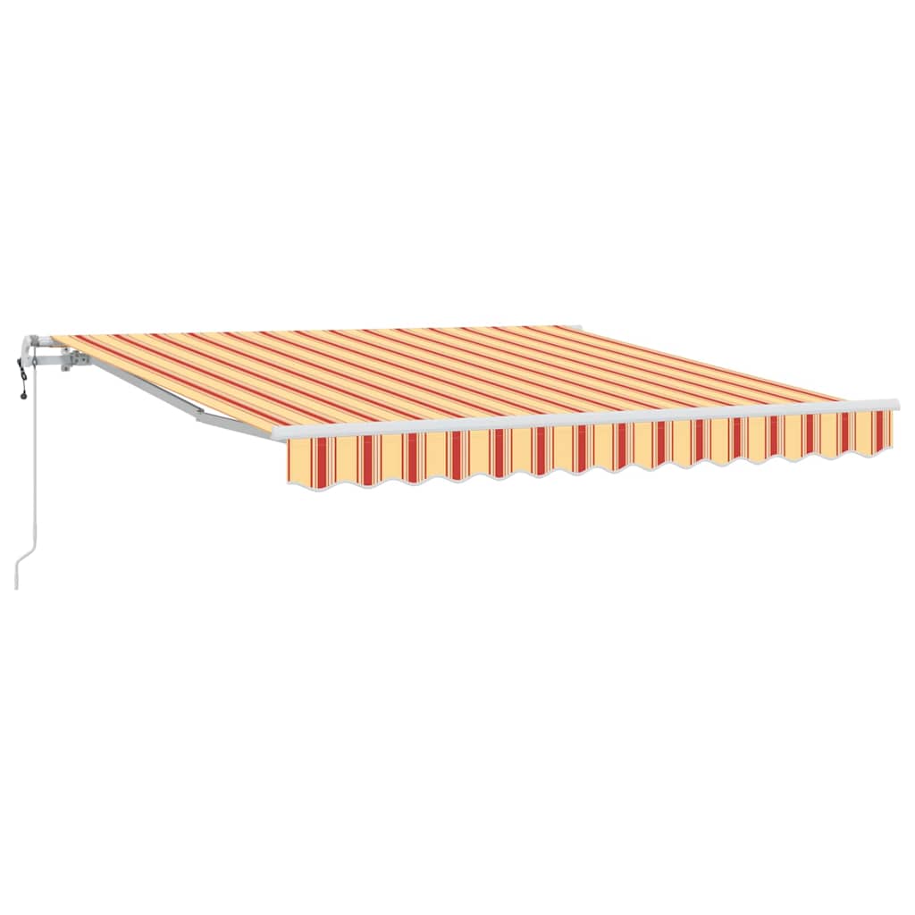 Udtrækkelig markise Gul og orange 350 x 250 cm