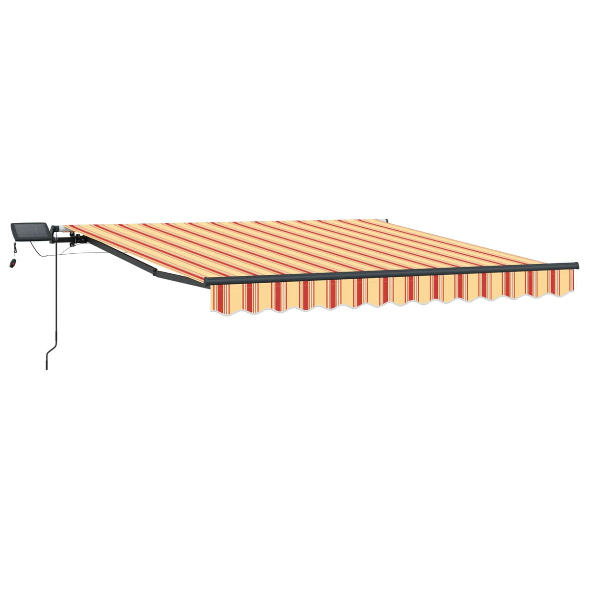 Udtrækkelig markise Gul og orange 350 x 250 cm