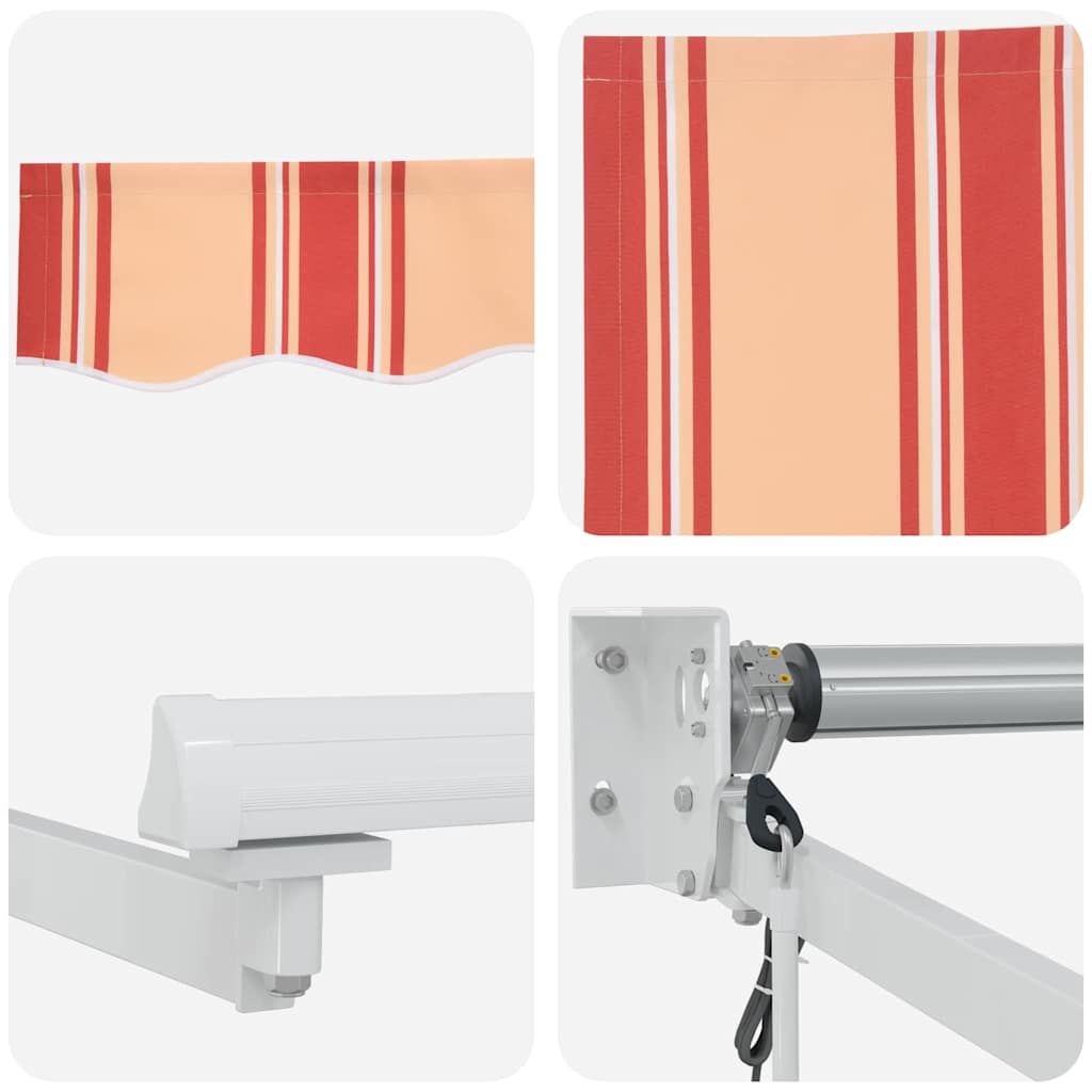 Udtrækkelig markise Gul og orange 350 x 250 x 165 cm