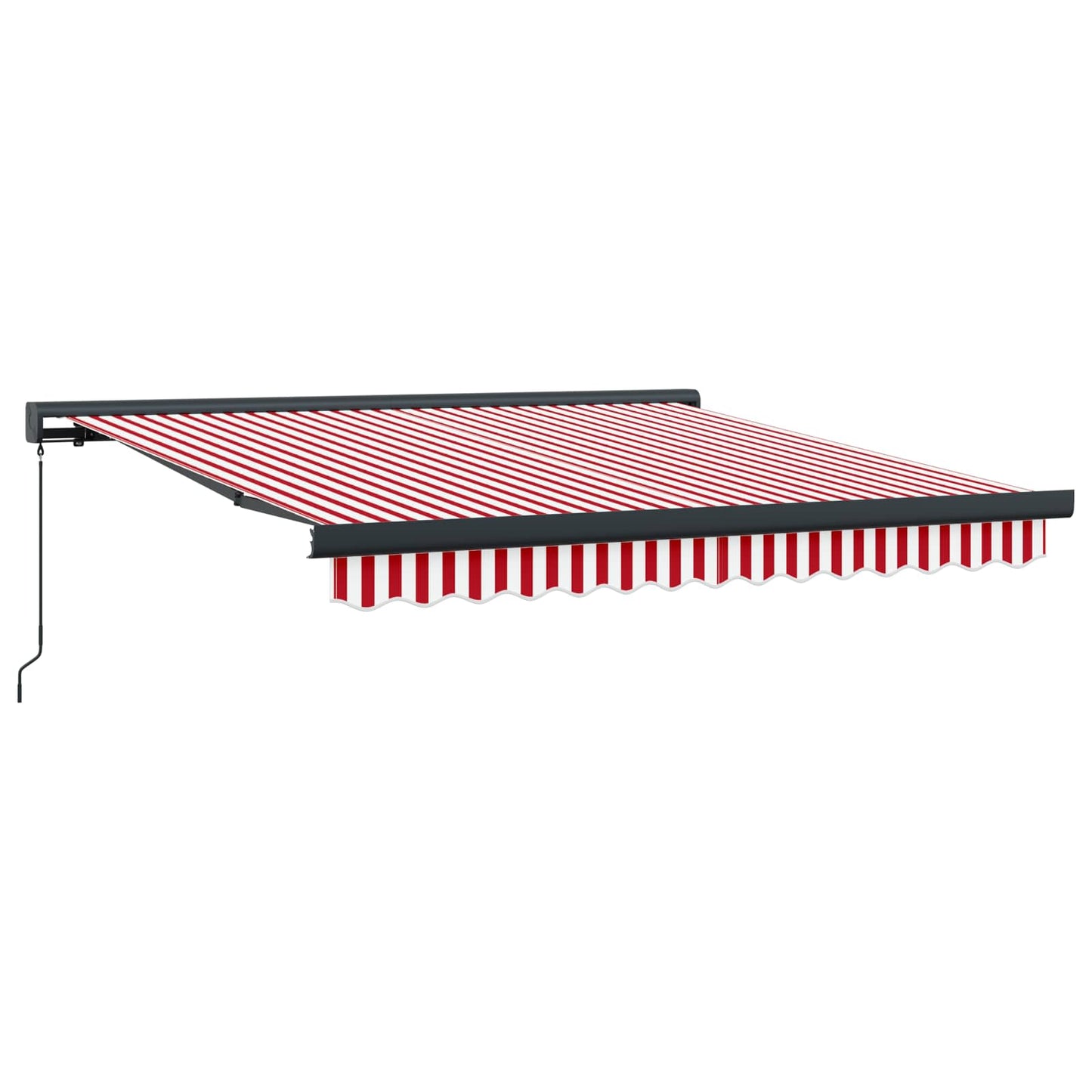 Udtrækkelig markise Rød og Hvid 350 x 250 cm