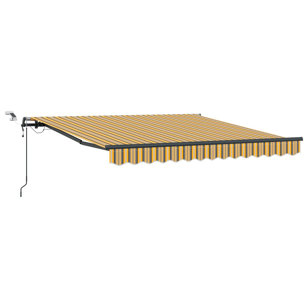 Udtrækkelig markise Flerfarvet 350 x 250 cm Polyester