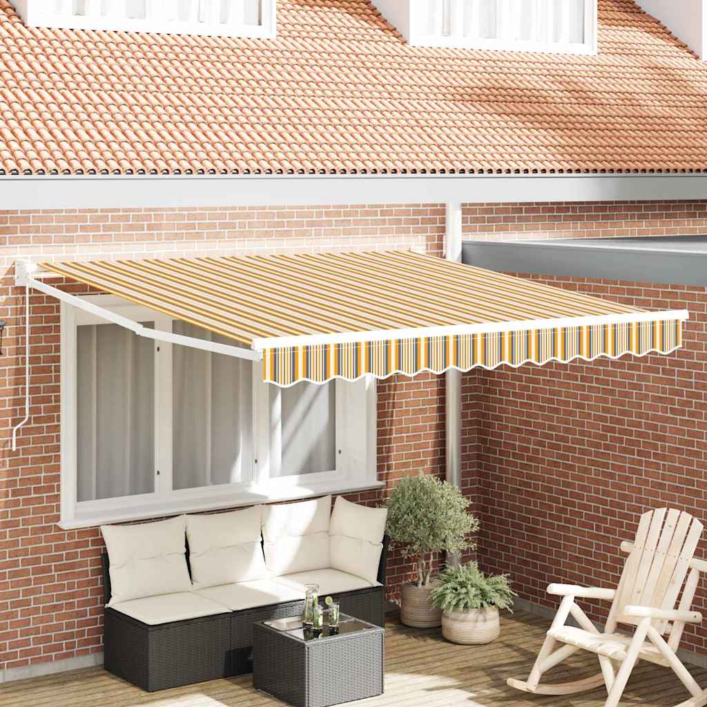 Udtrækkelig markise Flerfarvet 350 x 250 cm