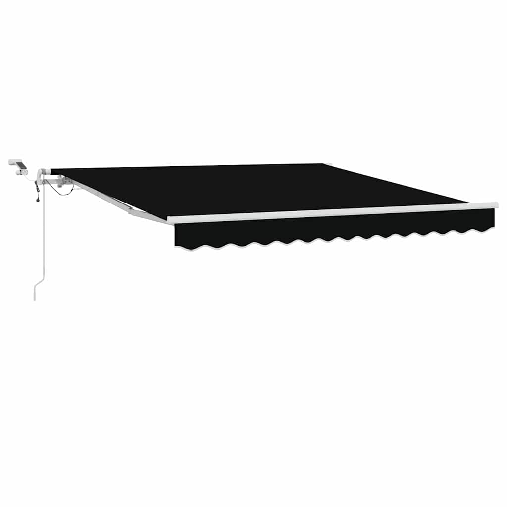 Udtrækkelig markise Sort 350 x 250 cm Polyester