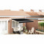 Udtrækkelig markise Sort 350 x 250 cm Polyester og metal