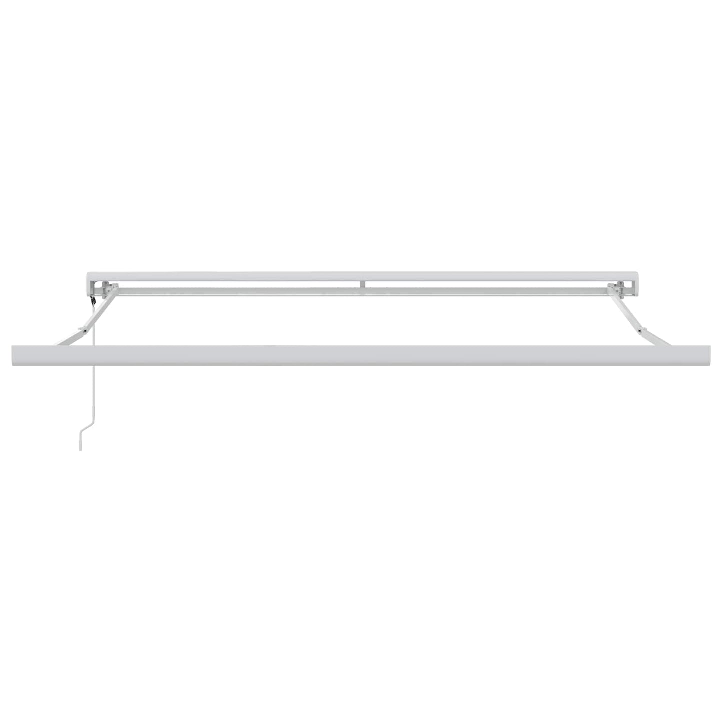 Udtrækkelig markise Sort 350 x 250 cm Stof og Metal