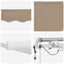 Udtrækkelig markise Beige 350 x 250 cm Polyester