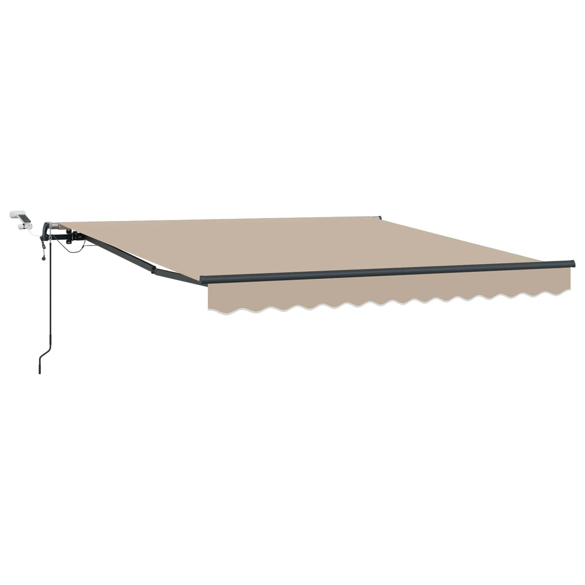 Udtrækkelig markise Beige 350 x 250 cm Polyester
