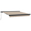 Udtrækkelig markise Beige 350 x 250 cm Canvas og Aluminium