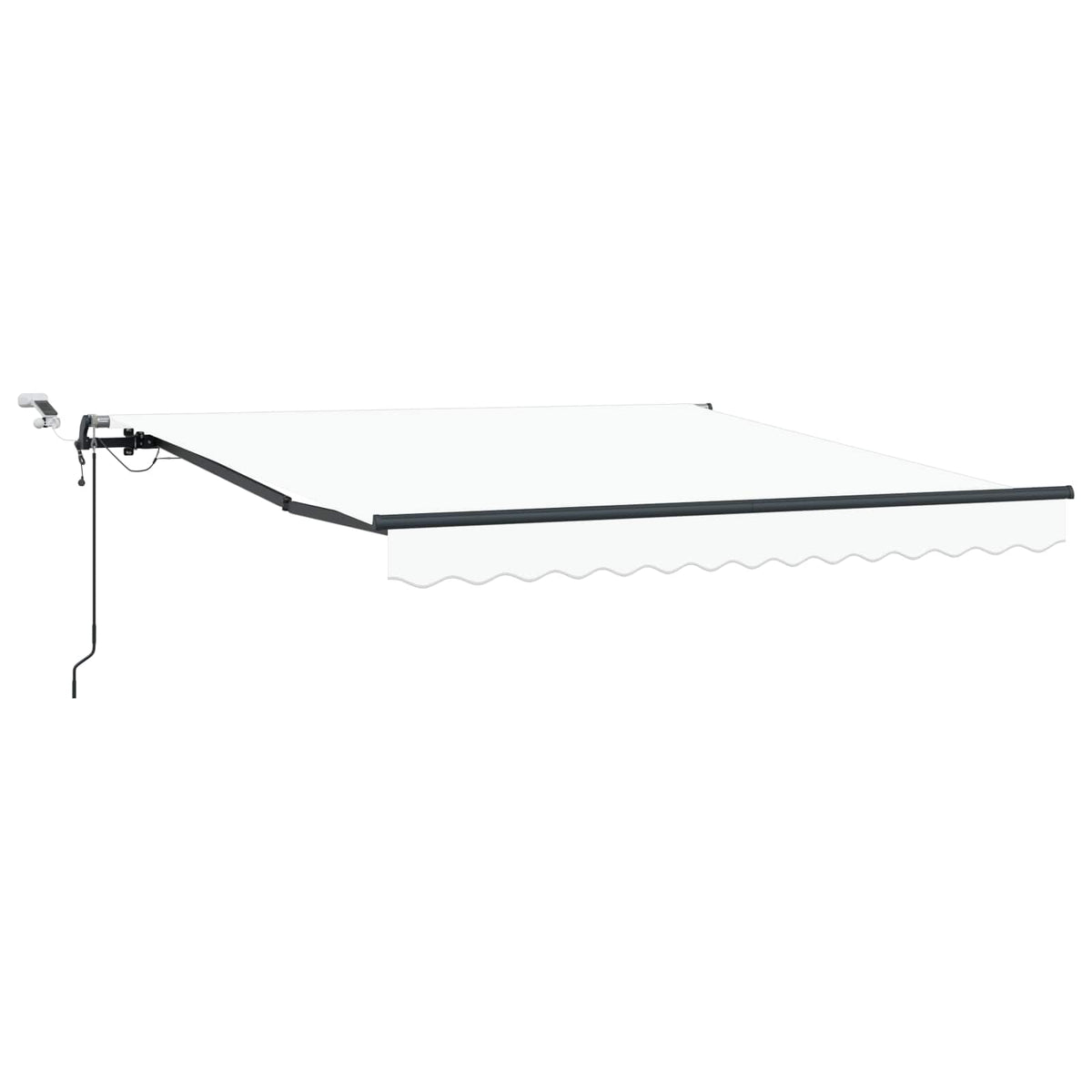 Udtrækkelig markise Hvid 350 x 250 cm Polyester
