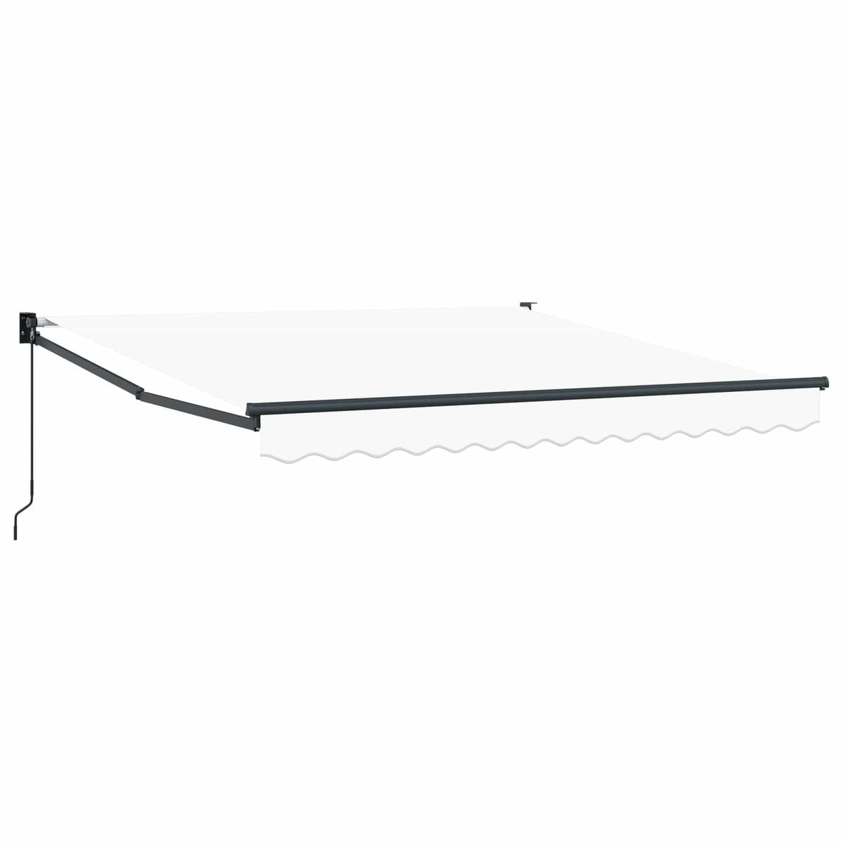 Udtrækkelig markise Hvid 350 x 250 cm