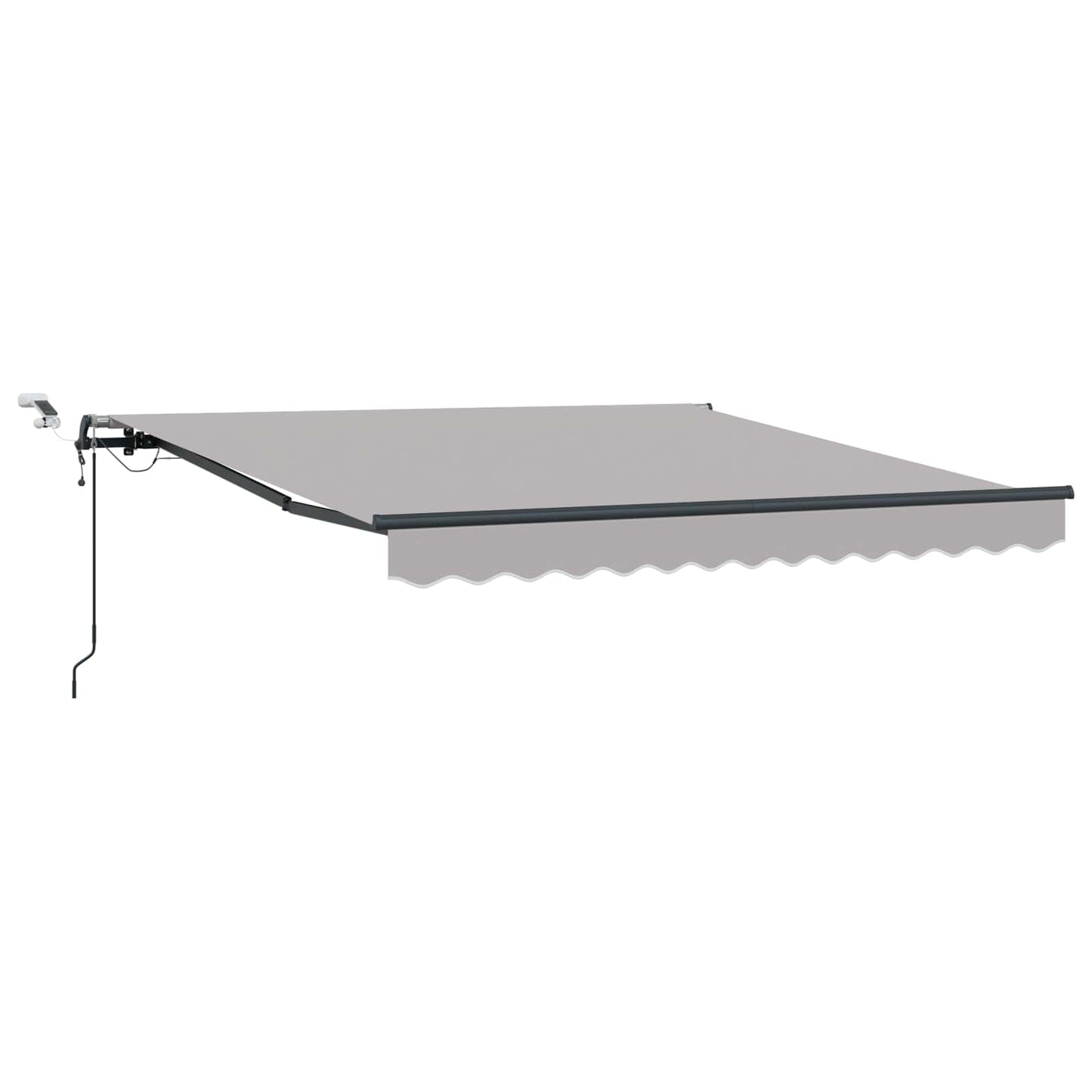 Udtrækkelig markise Lysegrå 350 x 250 cm Polyester