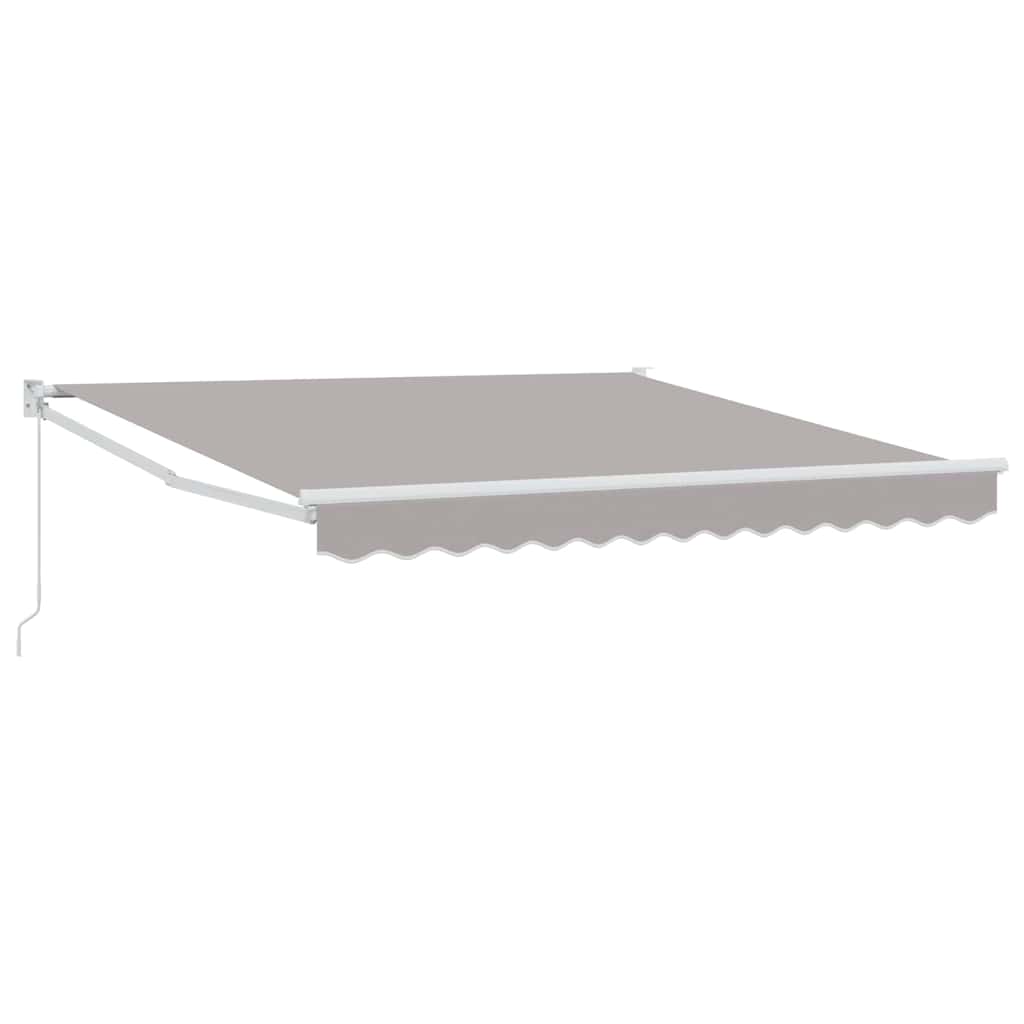 Udtrækkelig markise Lysegrå 350 x 250 cm