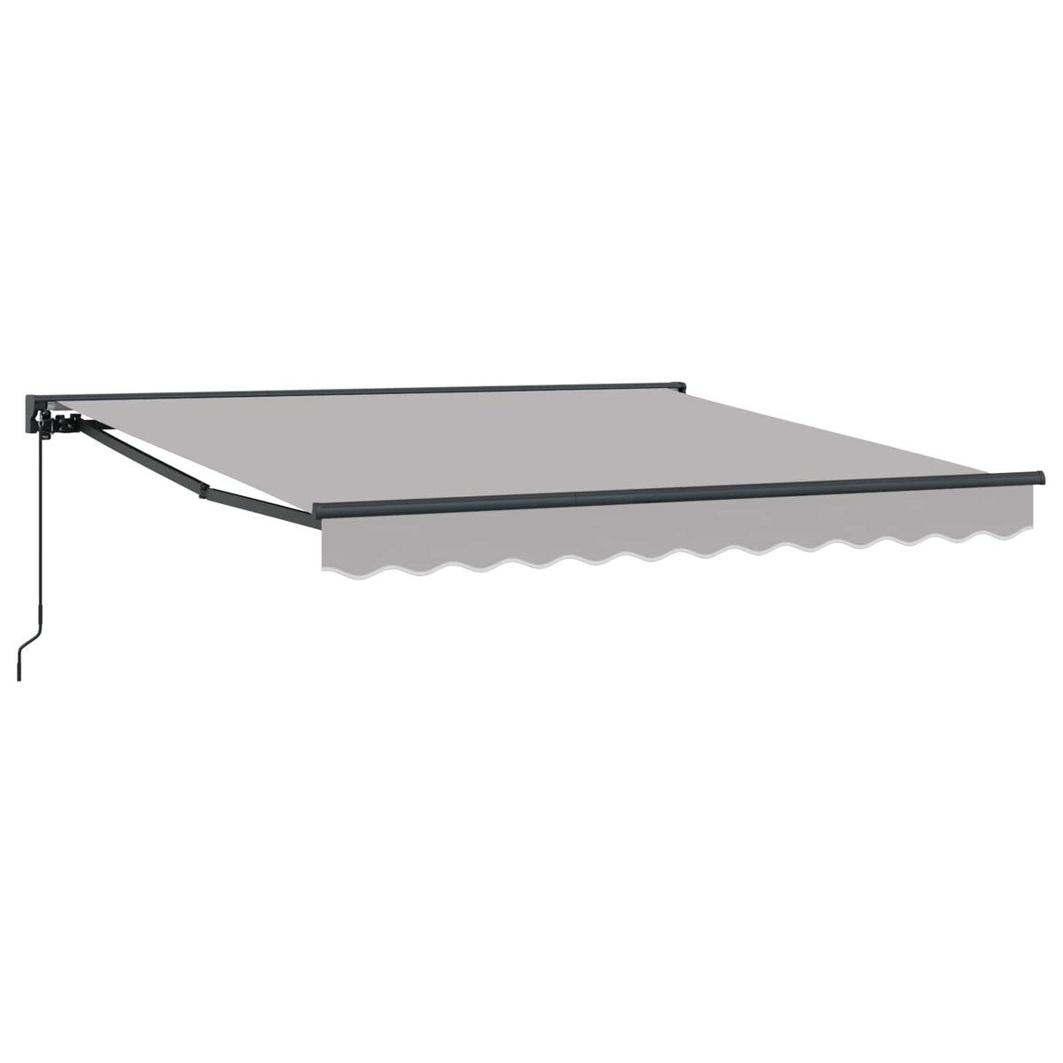 Markiseramme Lysegrå 350 x 250 cm Polyester med PU belægning