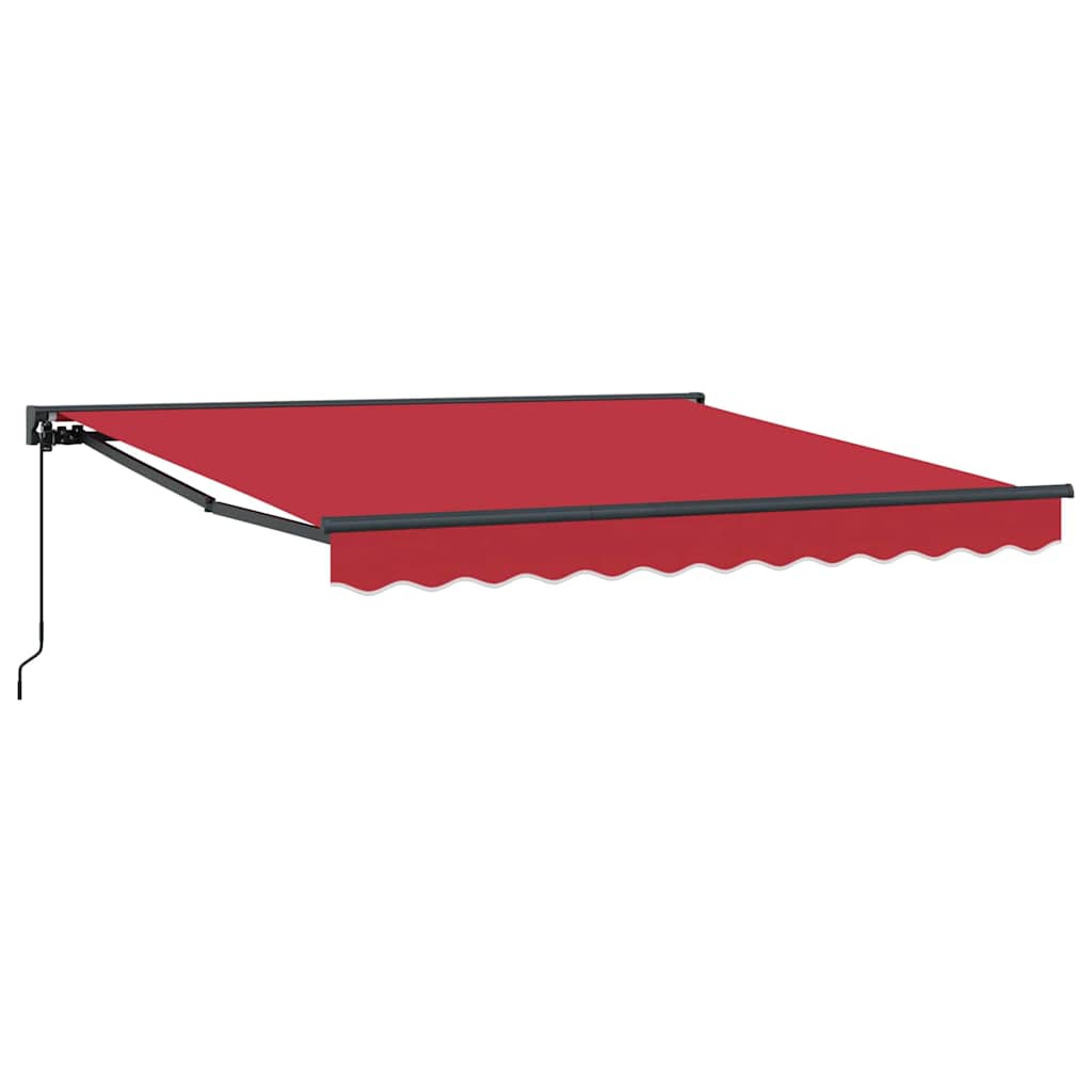 Markiseramme Rød 350 x 250 cm Polyester med PU belægning