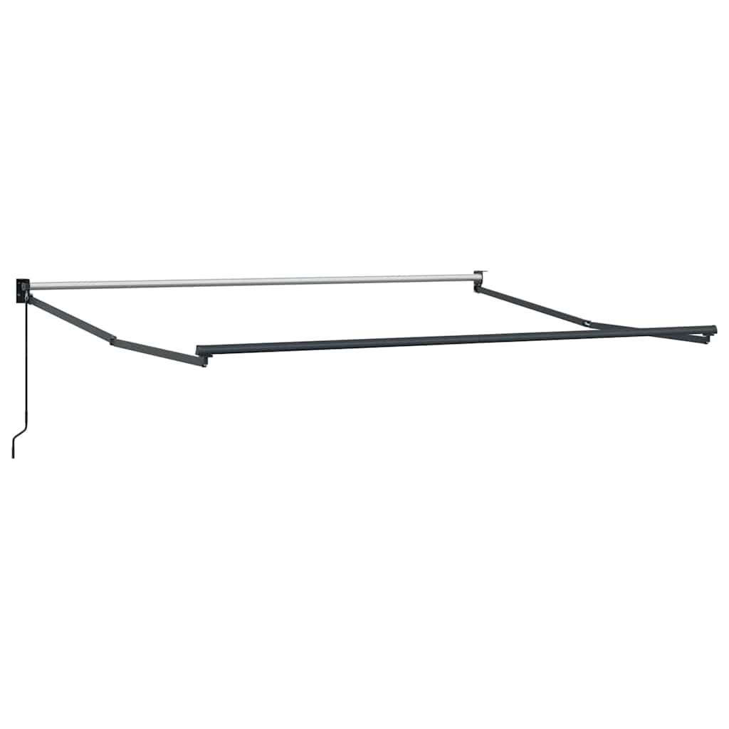 Udtrækkelig markise Grøn og Hvid 350 x 250 cm