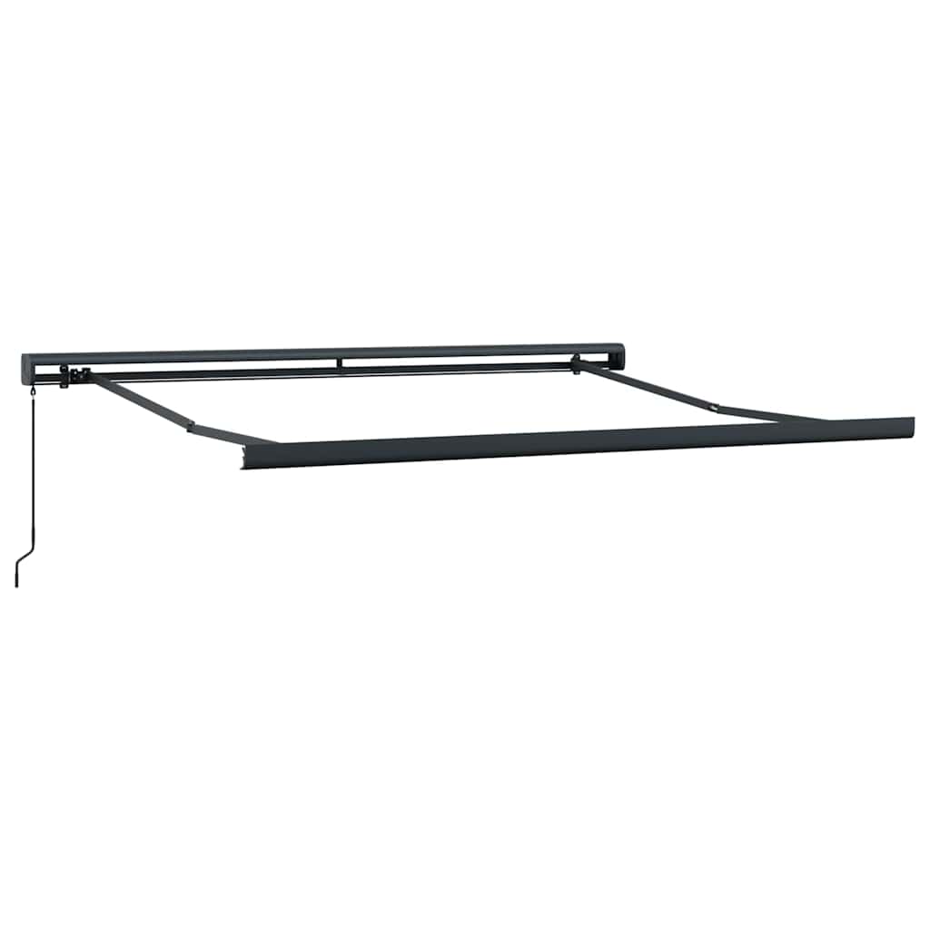 Udtrækkelig markise Grøn og Hvid 350 x 250 cm