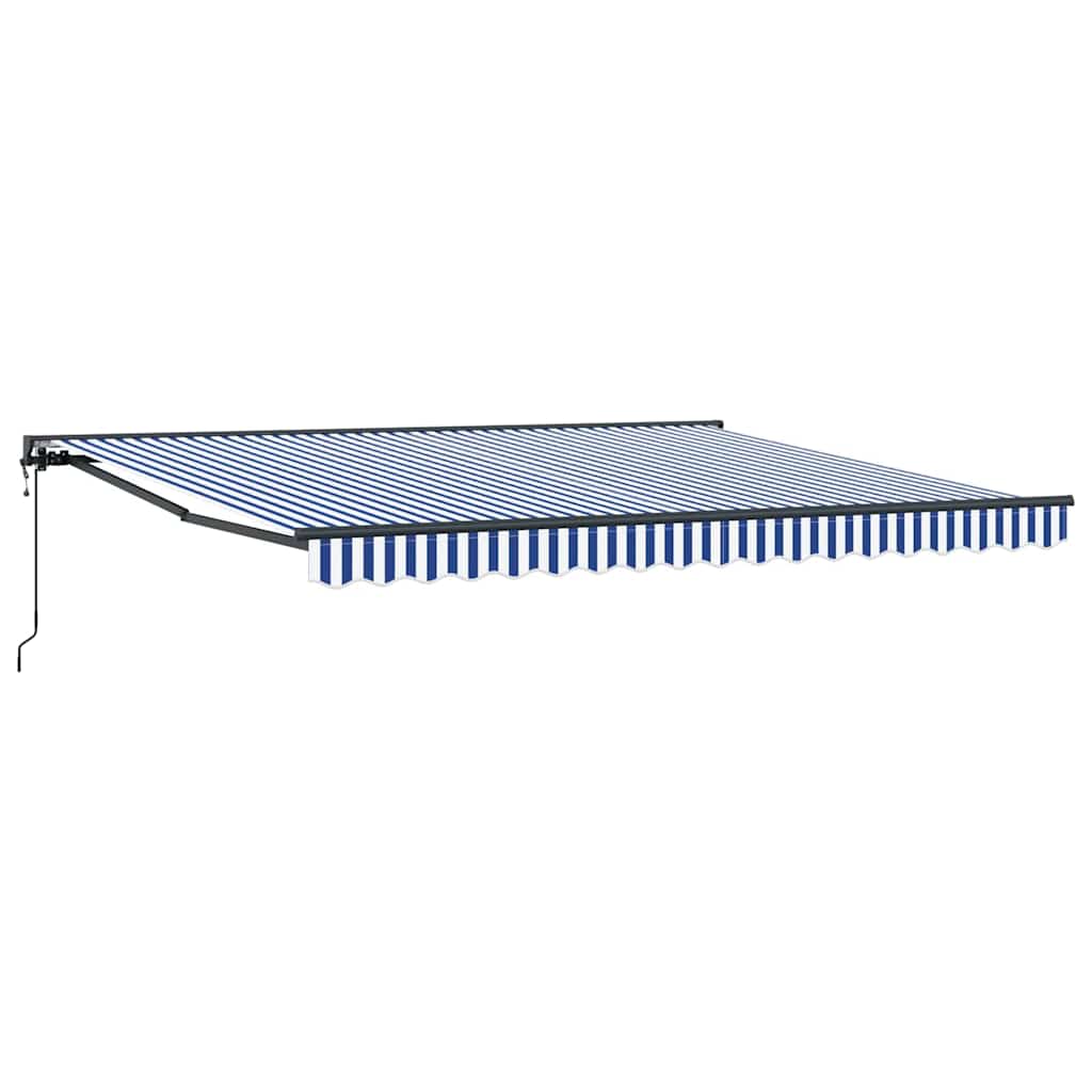 Markiseramme Blå og Hvid 400 × 300 cm