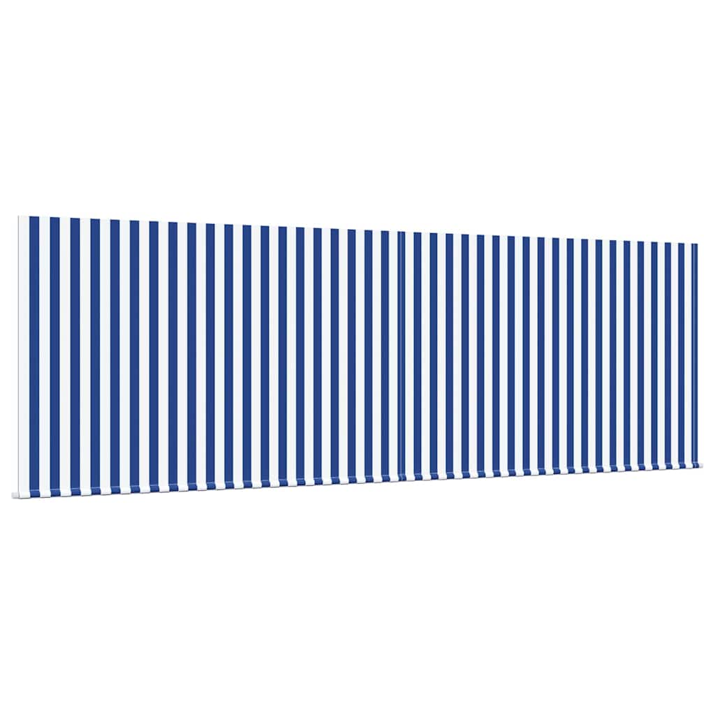 Udtrækkelig markise Blå og Hvid 400 × 300 cm