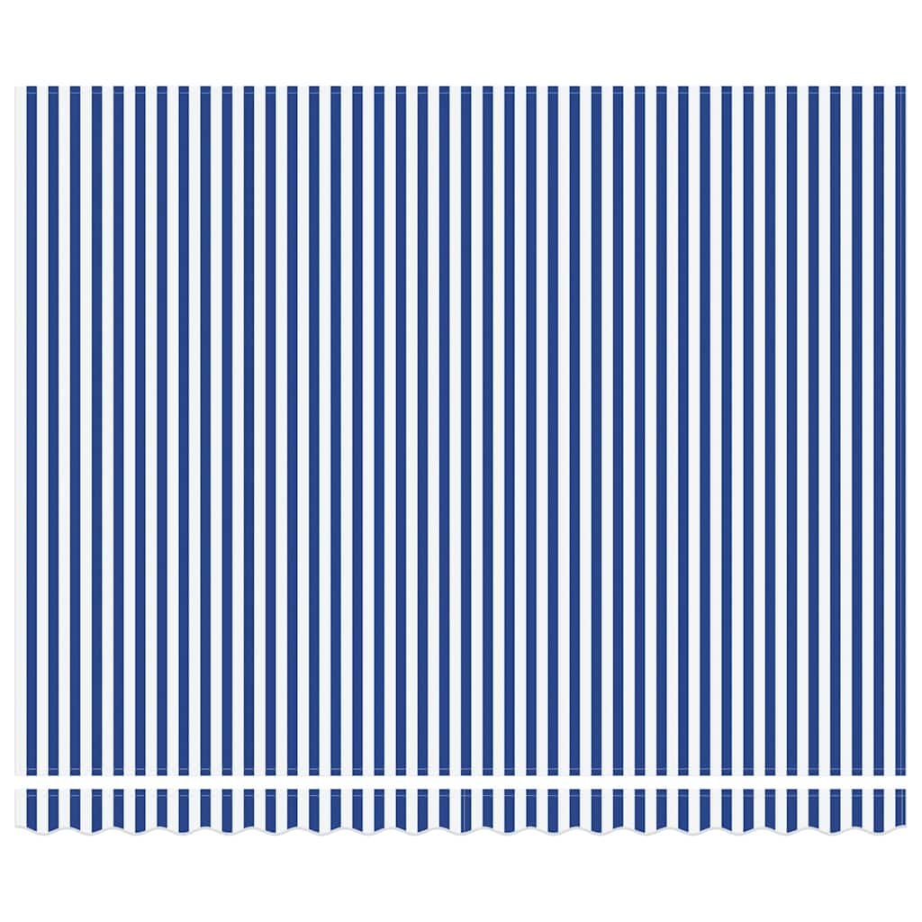 Udtrækkelig markise Blå og Hvid 400 × 300 cm