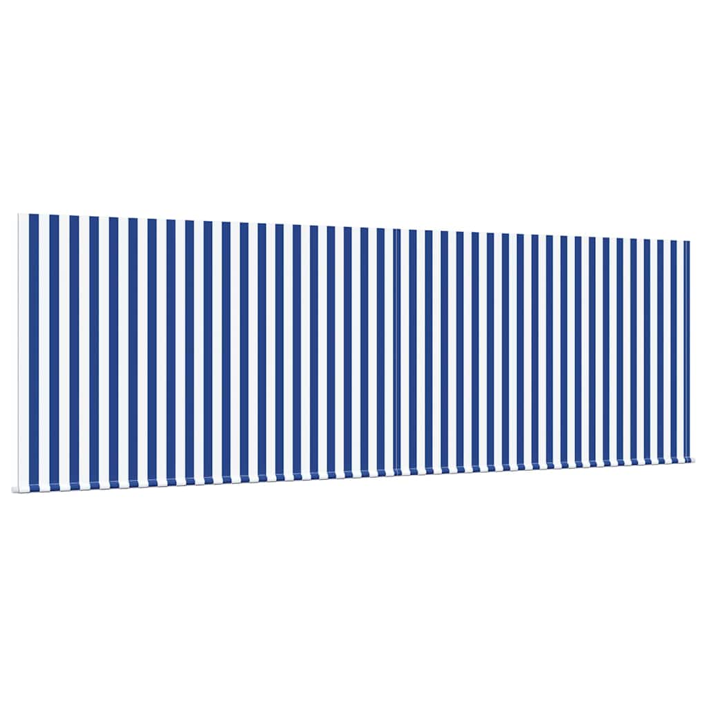Udtrækkelig markise Blå og Hvid 400 × 300 cm