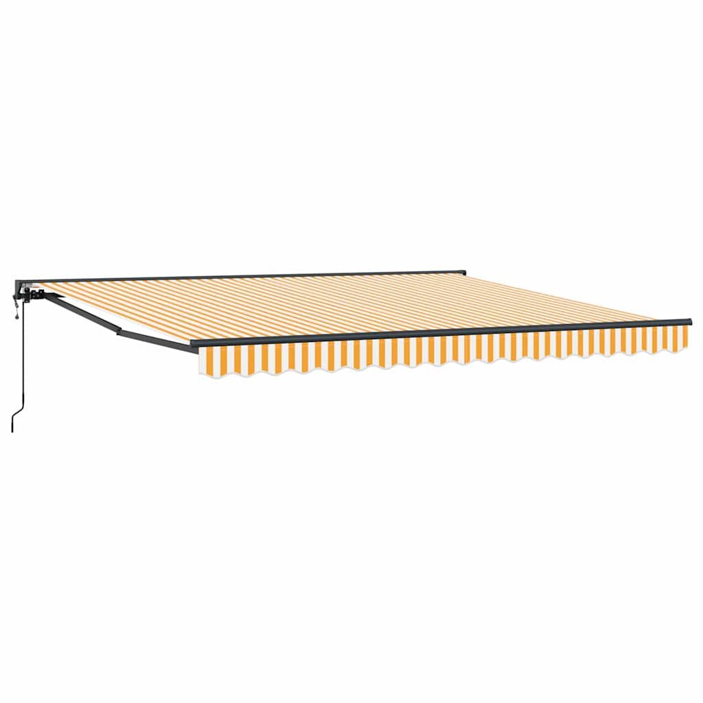 Markiseramme Gul og Hvid 400 × 300 cm