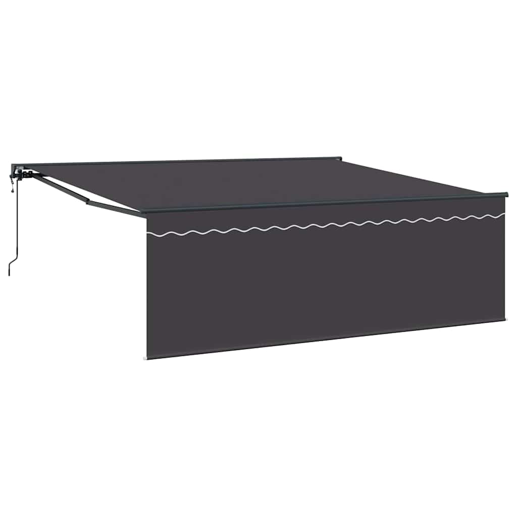 Udtrækkelig markise Antracit 400 × 300 cm