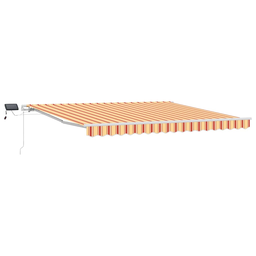 Udtrækkelig markise Gul og orange 400 × 300 cm