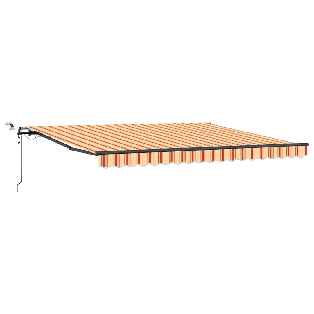 Udtrækkelig markise Gul og orange 400 × 300 cm Polyester