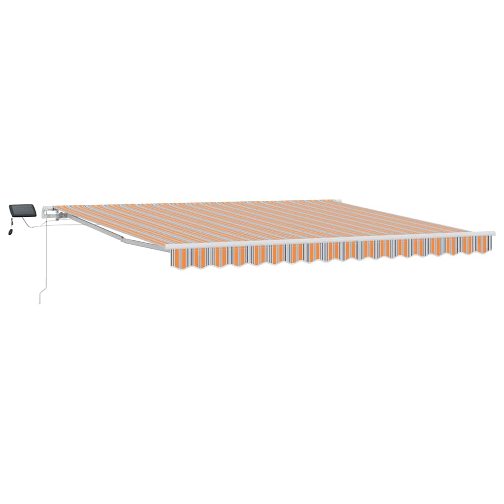 Udtrækkelig markise Flerfarvet 400 × 300 cm Stof og aluminium