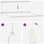 Udtrækkelig markise Flerfarvet 400 × 300 cm Stof og Metal