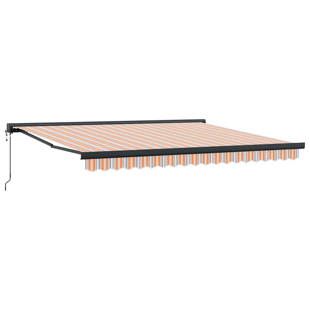 Udtrækkelig markise Flerfarvet 400 × 300 cm Stof og Metal