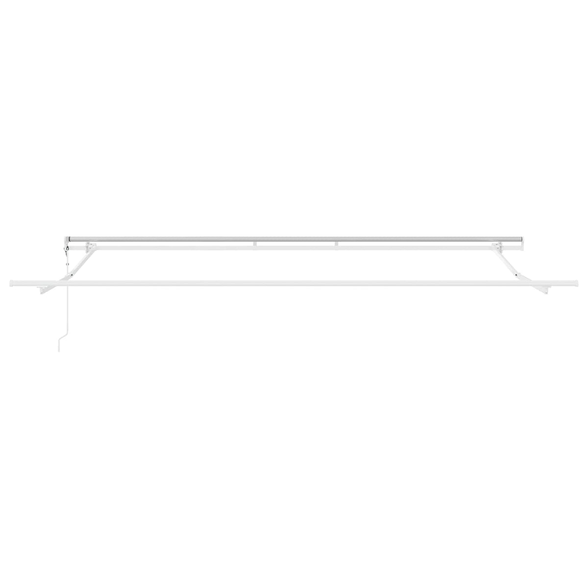 Udtrækkelig markise Beige 400 × 300 cm Stof og aluminium